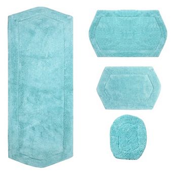 Home Weavers Waterford Collection 100% Cotton Tufted Bath Rug, Extra Soft & Absorbent Bath Rug