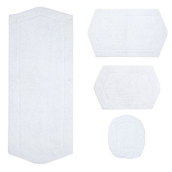 Home Weavers Waterford Collection 100% Cotton Tufted Bath Rug, Extra Soft & Absorbent Bath Rug