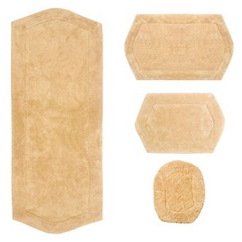 Home Weavers Waterford Collection 100% Cotton Tufted Bath Rug, Extra Soft & Absorbent Bath Rug