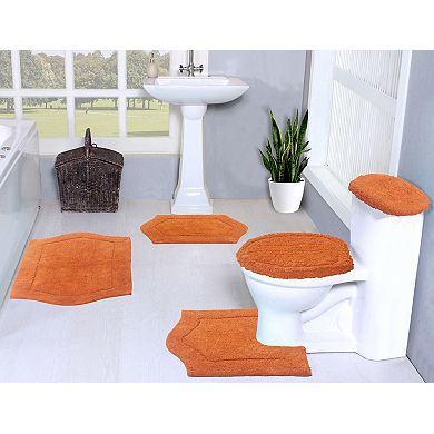 Home Weavers Waterford Collection 100% Cotton Tufted Bath Rug, Extra Soft & Absorbent Bath Rug