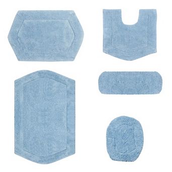 Home Weavers Waterford Collection 100% Cotton Tufted Bath Rug, Extra Soft & Absorbent Bath Rug
