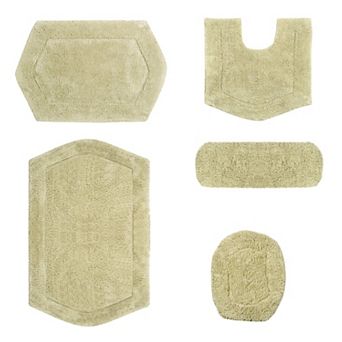 Home Weavers Waterford Collection 100% Cotton Tufted Bath Rug, Extra Soft & Absorbent Bath Rug