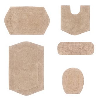 Home Weavers Waterford Collection 100% Cotton Tufted Bath Rug, Extra Soft & Absorbent Bath Rug