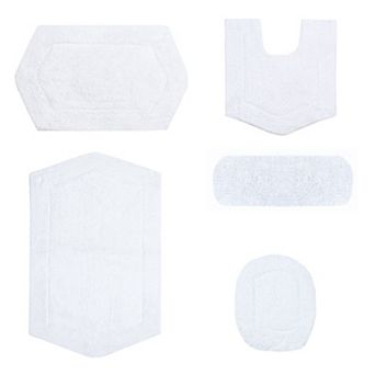Home Weavers Waterford Collection 100% Cotton Tufted Bath Rug, Extra Soft & Absorbent Bath Rug