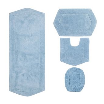 Home Weavers Waterford Collection 100% Cotton Tufted Bath Rug, Extra Soft & Absorbent Bath Rug