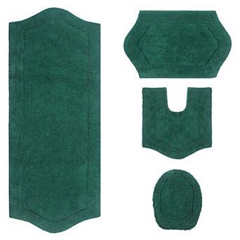 Home Weavers Waterford Collection 100% Cotton Tufted Bath Rug, Extra Soft & Absorbent Bath Rug