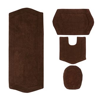 Home Weavers Waterford Collection 100% Cotton Tufted Bath Rug, Extra Soft & Absorbent Bath Rug