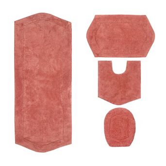 Home Weavers Waterford Collection 100% Cotton Tufted Bath Rug, Extra Soft & Absorbent Bath Rug