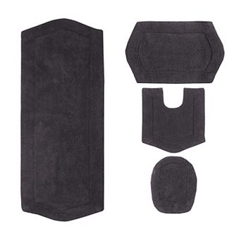 Home Weavers Waterford Collection 100% Cotton Tufted Bath Rug, Extra Soft & Absorbent Bath Rug
