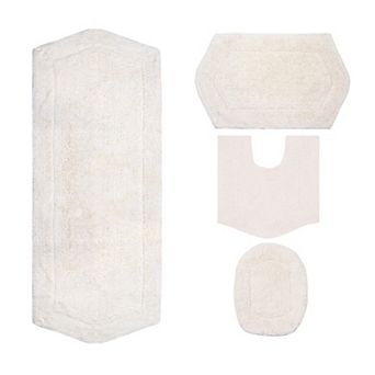 Home Weavers Waterford Collection 100% Cotton Tufted Bath Rug, Extra Soft & Absorbent Bath Rug
