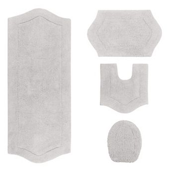 Home Weavers Waterford Collection 100% Cotton Tufted Bath Rug, Extra Soft & Absorbent Bath Rug