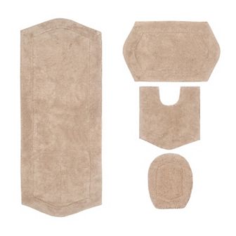 Home Weavers Waterford Collection 100% Cotton Tufted Bath Rug, Extra Soft & Absorbent Bath Rug