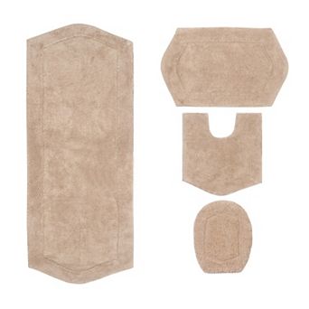 Home Weavers Waterford Collection 100% Cotton Tufted Bath Rug, Extra Soft & Absorbent Bath Rug