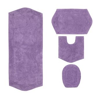 Home Weavers Waterford Collection 100% Cotton Tufted Bath Rug, Extra Soft & Absorbent Bath Rug