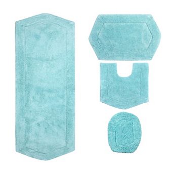 Home Weavers Waterford Collection 100% Cotton Tufted Bath Rug, Extra Soft & Absorbent Bath Rug