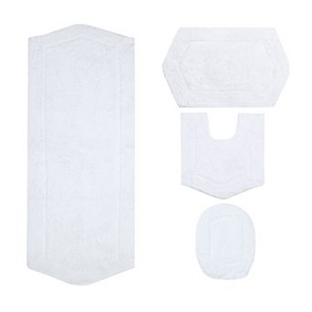 Home Weavers Waterford Collection 100% Cotton Tufted Bath Rug, Extra Soft & Absorbent Bath Rug