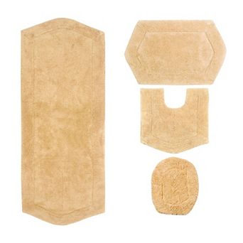 Home Weavers Waterford Collection 100% Cotton Tufted Bath Rug, Extra Soft & Absorbent Bath Rug