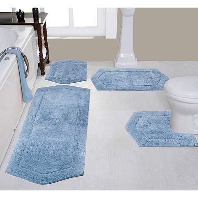 Home Weavers Waterford Collection 100% Cotton Tufted Bath Rug, Extra Soft & Absorbent Bath Rug