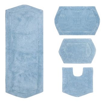 Home Weavers Waterford Collection 100% Cotton Tufted Bath Rug, Extra Soft & Absorbent Bath Rug