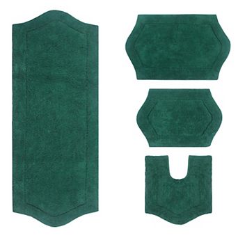 Home Weavers Waterford Collection 100% Cotton Tufted Bath Rug, Extra Soft & Absorbent Bath Rug