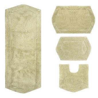 Home Weavers Waterford Collection 100% Cotton Tufted Bath Rug, Extra Soft & Absorbent Bath Rug