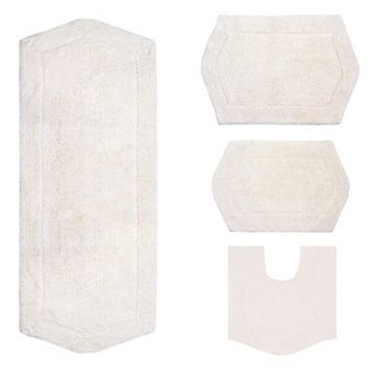 Home Weavers Waterford Collection 100% Cotton Tufted Bath Rug, Extra Soft & Absorbent Bath Rug