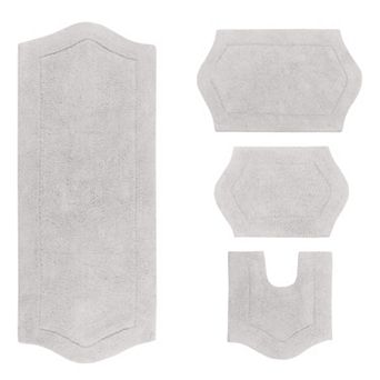 Home Weavers Waterford Collection 100% Cotton Tufted Bath Rug, Extra Soft & Absorbent Bath Rug