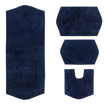 Home Weavers Waterford Collection 100% Cotton Tufted Bath Rug, Extra Soft & Absorbent Bath Rug