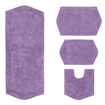 Home Weavers Waterford Collection 100% Cotton Tufted Bath Rug, Extra Soft & Absorbent Bath Rug