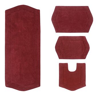 Home Weavers Waterford Collection 100% Cotton Tufted Bath Rug, Extra Soft & Absorbent Bath Rug