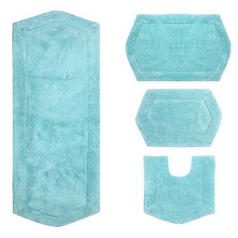 Home Weavers Waterford Collection 100% Cotton Tufted Bath Rug, Extra Soft & Absorbent Bath Rug