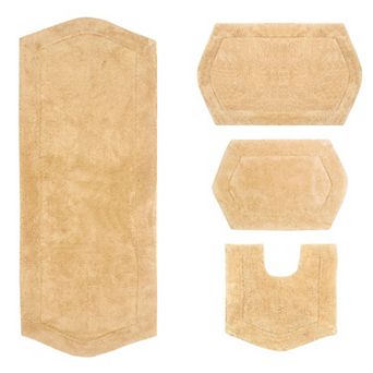 Home Weavers Waterford Collection 100% Cotton Tufted Bath Rug, Extra Soft & Absorbent Bath Rug