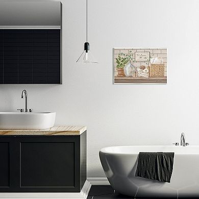 Stupell Home Decor Uplifting Bathroom Spa Relax Wall Art