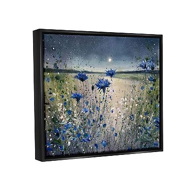 Stupell Home Decor Moon over Blooming Flowers Wall Art