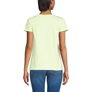 Women's Lands' End Short Sleeve Scoop Neck Tee