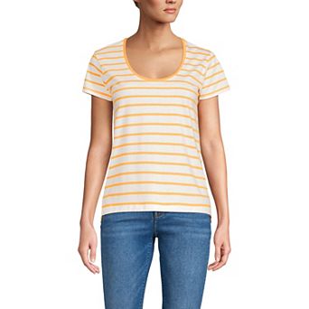 Women's Lands' End Short Sleeve Scoop Neck Tee