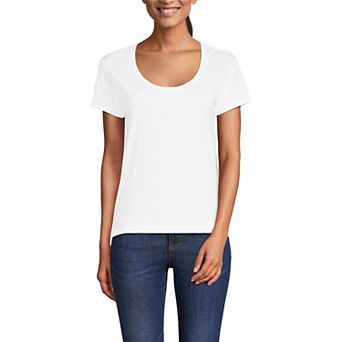 Women's Lands' End Short Sleeve Scoop Neck Tee