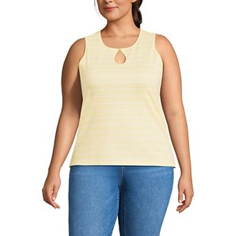 Plus Size Lands' End Keyhole Tank Top