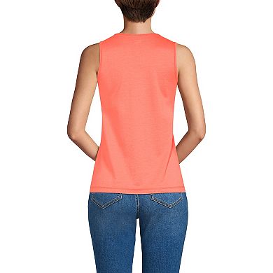 Women's Lands' End Supima Keyhole Tank Top