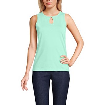 Women's Lands' End Supima Keyhole Tank Top