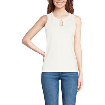 Women's Lands' End Supima Keyhole Tank Top