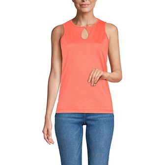 Women's Lands' End Supima Keyhole Tank Top