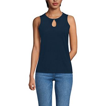 Women's Lands' End Supima Keyhole Tank Top