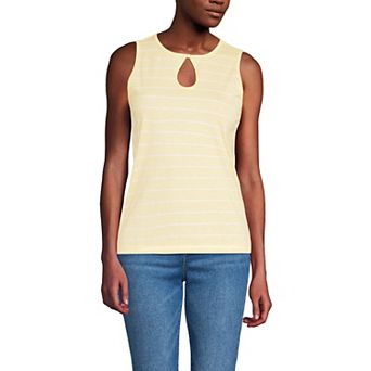 Women's Lands' End Supima Keyhole Tank Top