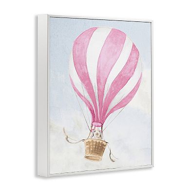Stupell Home Decor Rabbit in Pink Balloon Framed Giclee