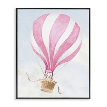 Stupell Home Decor Rabbit in Pink Balloon Framed Giclee