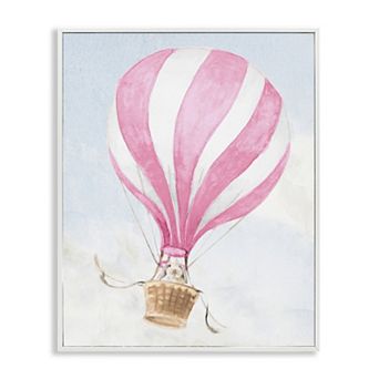 Stupell Home Decor Rabbit in Pink Balloon Framed Giclee