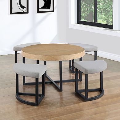 Steve Silver Co. Magnolia Nesting Table and Chairs 5-Piece Set