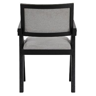 Steve Silver Co. Upholstered Arm Chair with Black Finish