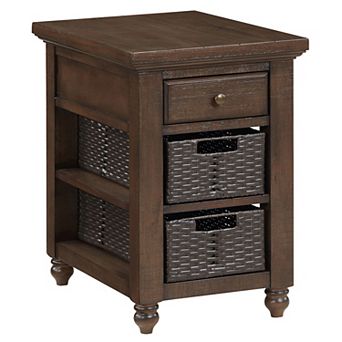 Steve Silver Co. Storage Nightstand with Drawer & Baskets